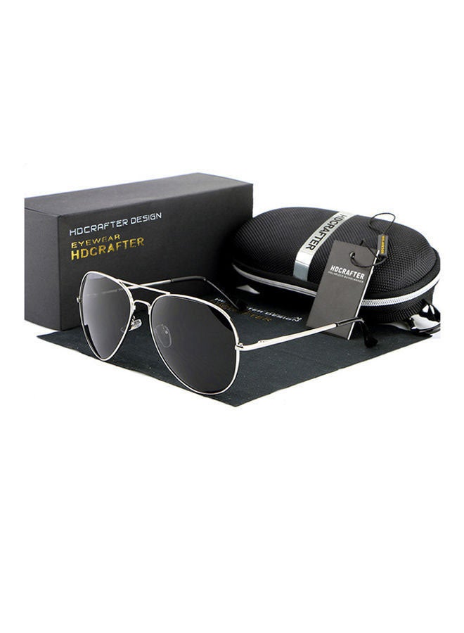 Men's Full Rim Polarized UV400 Aviator Frame Sunglasses - Lens Size: 61 mm - v1666363047/N13207700A_1