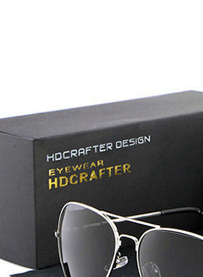 HDCRAFTER - Men's Full Rim Polarized UV400 Aviator Frame Sunglasses - Lens Size: 61 mm - Image 1
