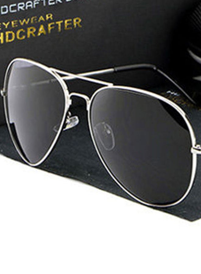 Men's Full Rim Polarized UV400 Aviator Frame Sunglasses - Lens Size: 61 mm - v1666363048/N13207700A_5