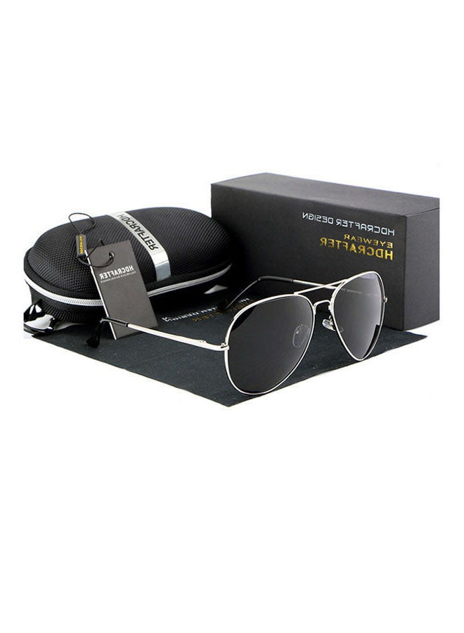 HDCRAFTER - Men's Full Rim Polarized UV400 Aviator Frame Sunglasses - Lens Size: 61 mm - Image 1