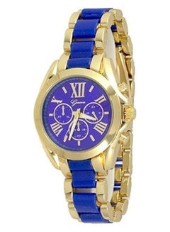 Geneva Men's Stainless Steel Analog Watch AWNTG 01 W0019 - 37 mm - Blue/Gold  - Image 3