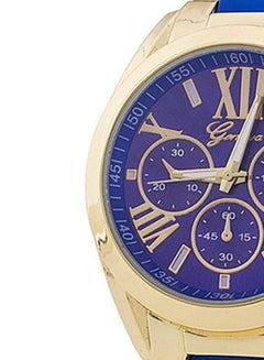 Geneva Men's Stainless Steel Analog Watch AWNTG 01 W0019 - 37 mm - Blue/Gold  - Image 5