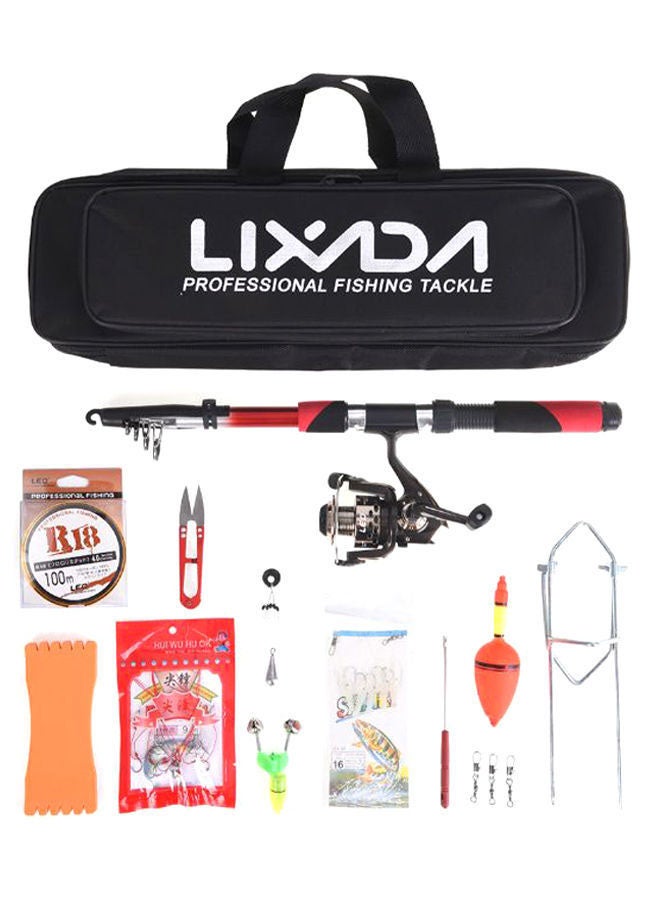 LIXADA Telescopic Fishing Rod And Reel Full Kit With Carrier Bag 2.1meter - Image 1