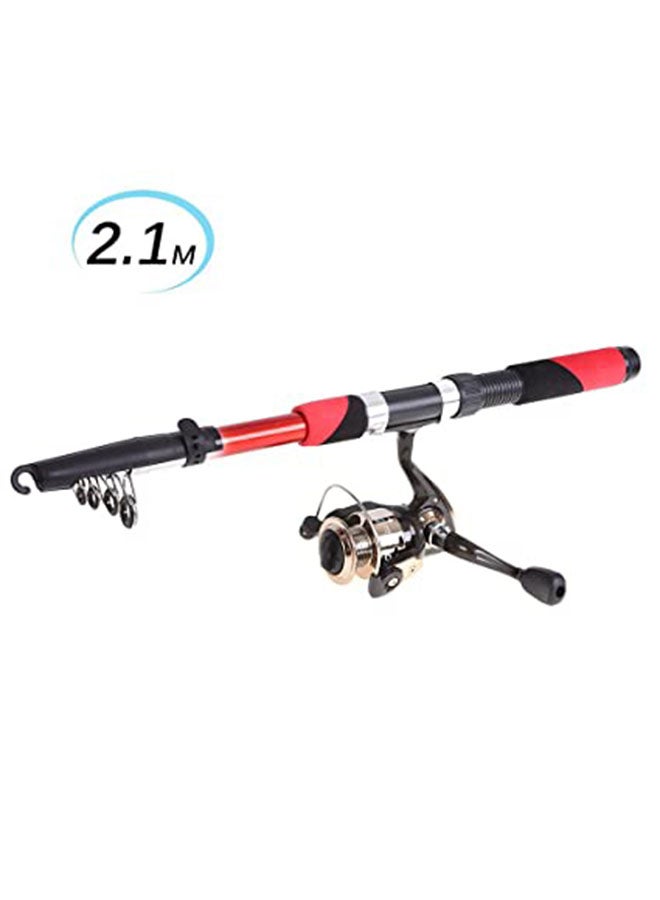 LIXADA Telescopic Fishing Rod And Reel Full Kit With Carrier Bag 2.1meter - Image 5