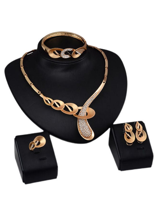 4-Piece 18 Karat Gold Jewellery Set - v1666363062/N29238636A_1