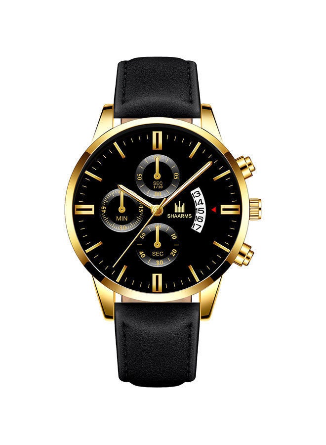 SHAARMS - PU Leather Analog Wrist Watch SA6001-9 - Image 1