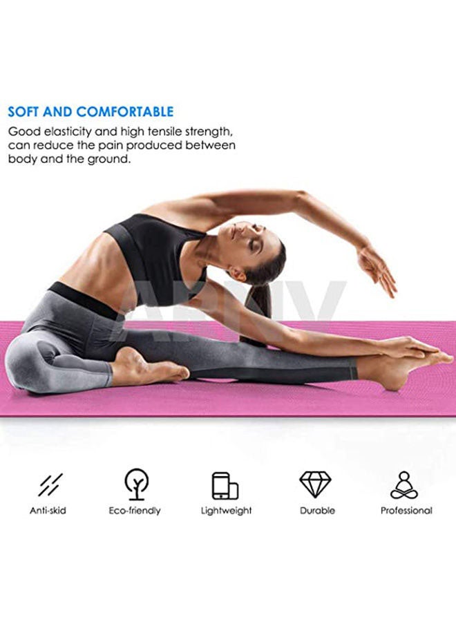 yoga mat Foldable Non-Slip Yoga Mat 6mm 6mm  - Image 3