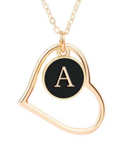 Alphabet Letter Heart Shaped Pendant Necklace - v1666363071/N36195634A_3