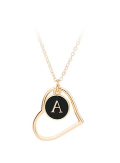 Alphabet Letter Heart Shaped Pendant Necklace - v1666363071/N36195634A_5