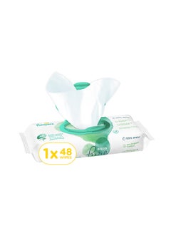 Pampers Aqua Pure Baby Wipes Made With 99% Pure Water, 48 Wipe Count  - Image 1