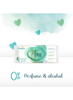 Pampers Aqua Pure Baby Wipes Made With 99% Pure Water, 48 Wipe Count  - Image 4