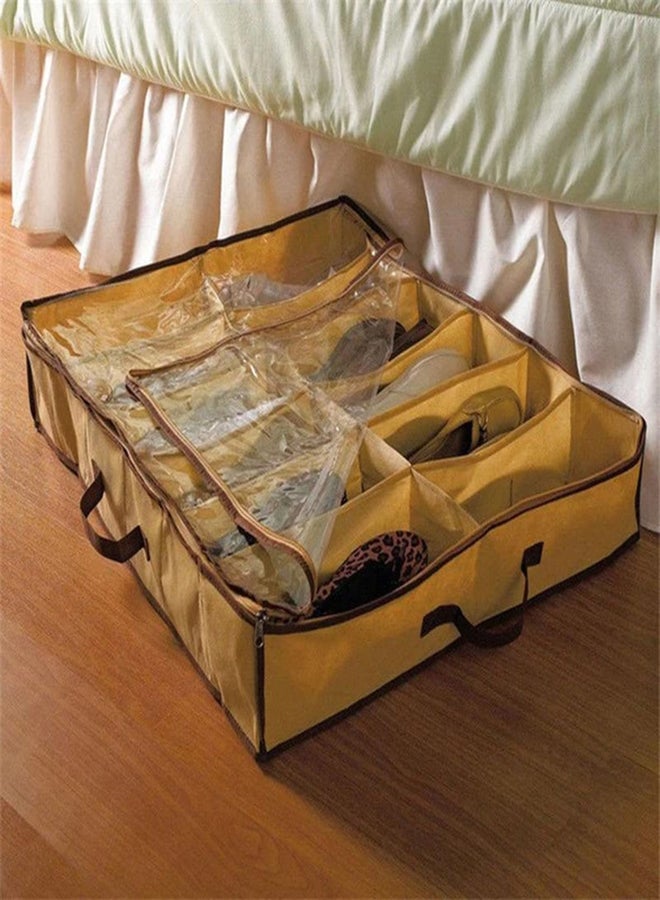 Shoes Under Shoe Storage Organizer Beige/Brown  - Image 2