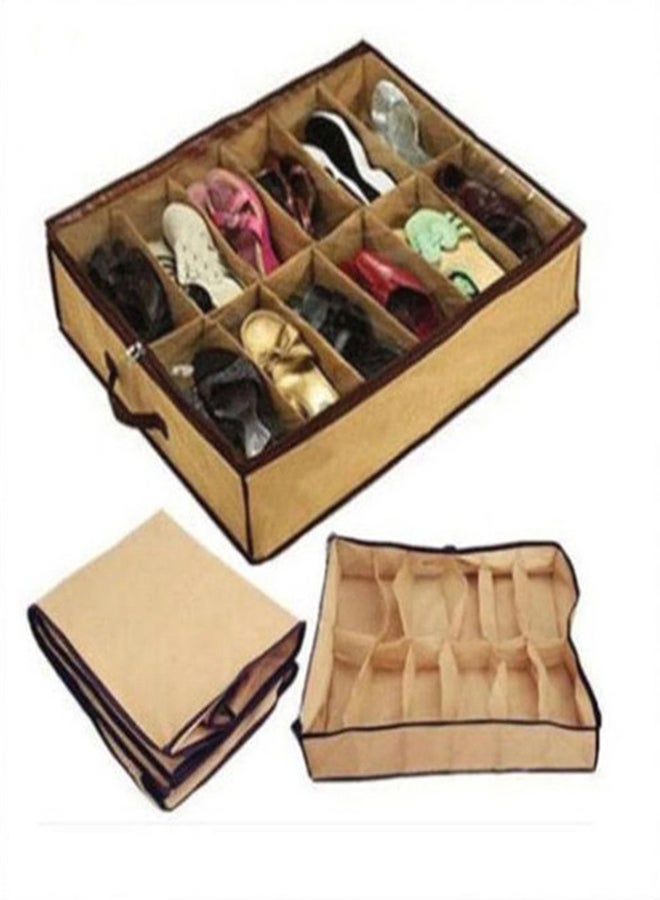 Shoes Under Shoe Storage Organizer Beige/Brown  - Image 3