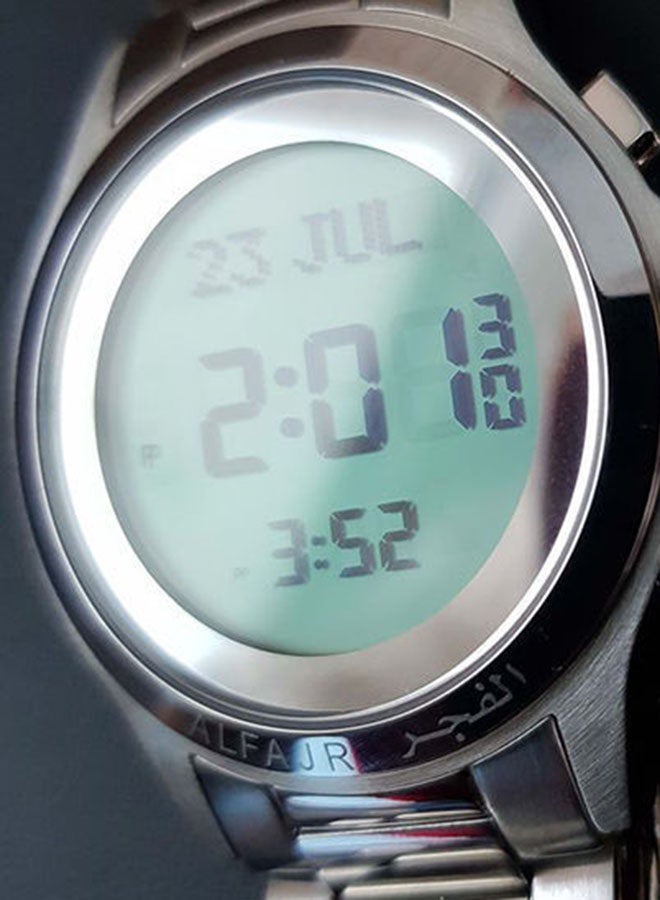 Al Fajr - Men's Stainless Steel Digital Watch Wr02 - Image 1