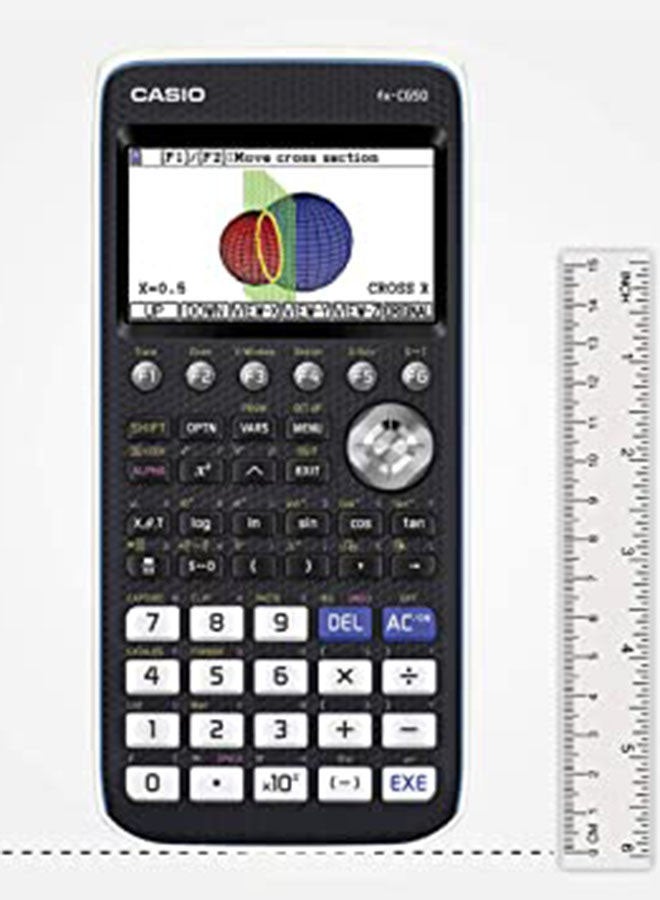 CASIO - FX-CG50 Scientific Graphic Calculator Black/White/Blue - Image 1