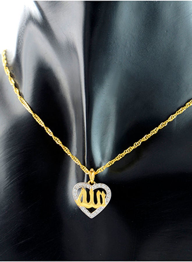 Vera Perla - 18 Karat Gold Diamonds 3D Heart Necklace - Image 1