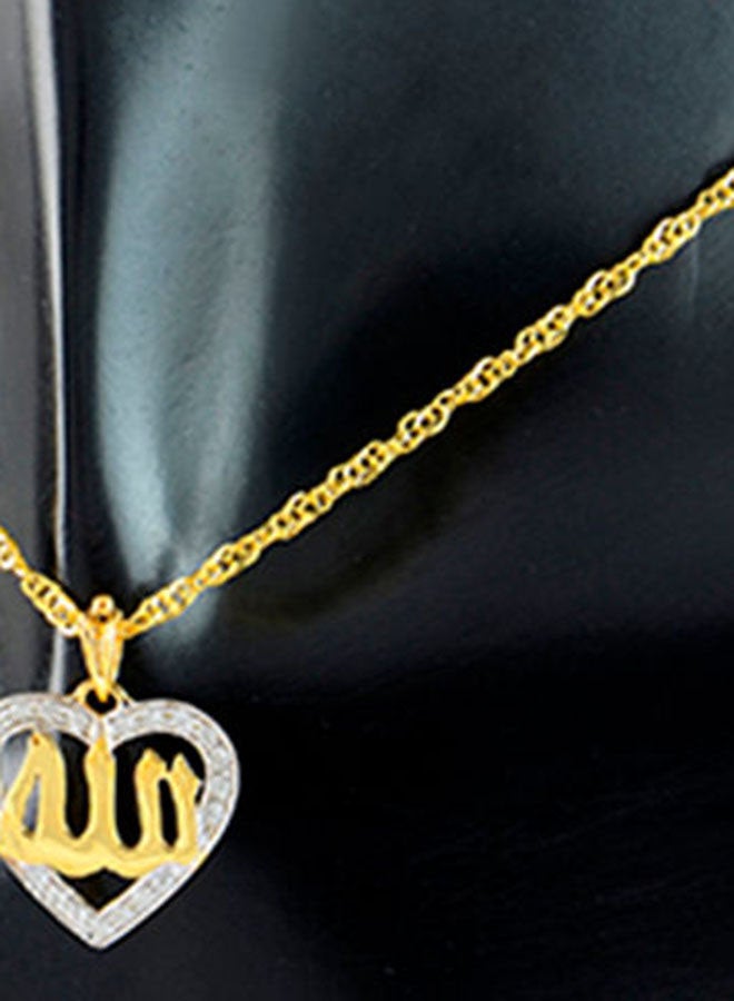 Vera Perla - 18 Karat Gold Diamonds 3D Heart Necklace - Image 1