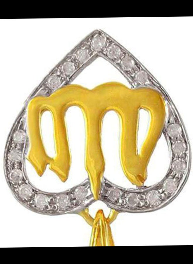 Vera Perla - 18 Karat Gold Diamonds 3D Heart Necklace - Image 1