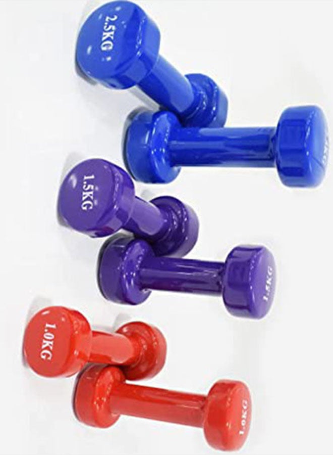 Generic - 6-Piece Weight Lifting Dumbbells Set - 10Kg 10kg 10kg - Image 1