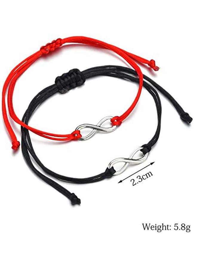 طقم أسورة بتصميم منسوج مكون من قطعتين - Image 2