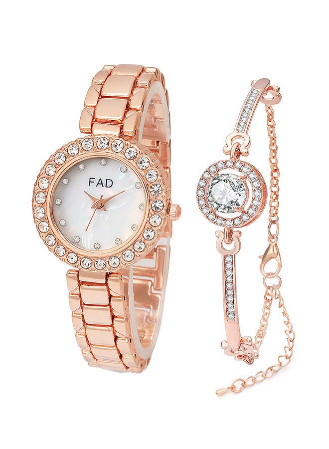 FAD Women's Stainless Steel Quartz Analog Wrist Watch With Bracelet - Image 1
