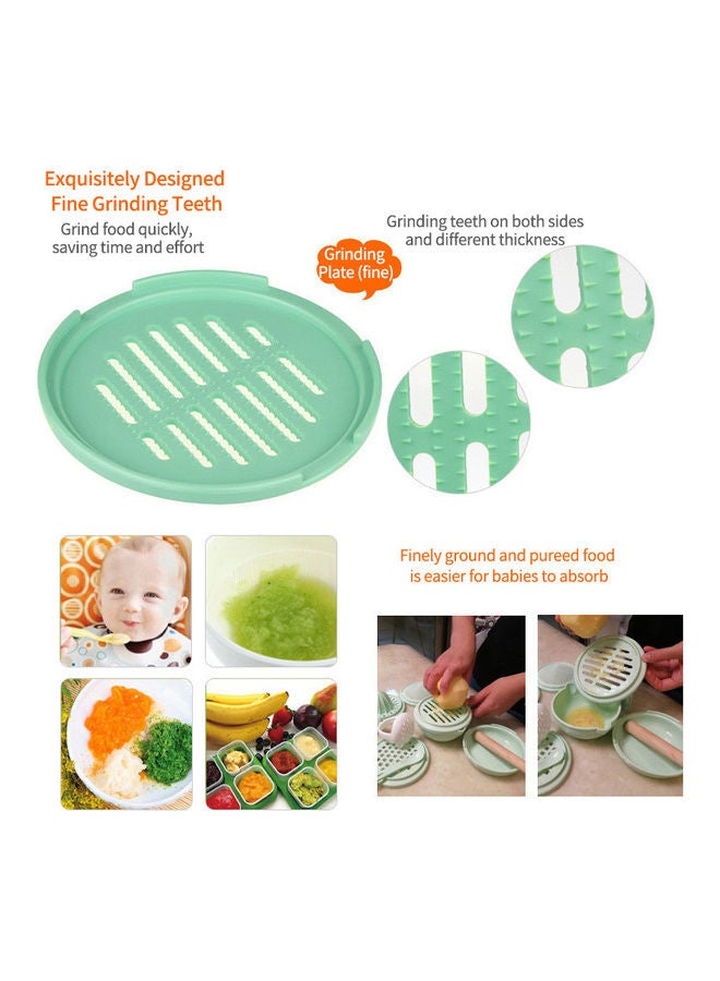 Kidle - Baby Food Supplement Grinding Bowl Manual Food Grinder Puree Scissors Cooking Stick Baby Food Supplement Machine Tool Set - Image 1