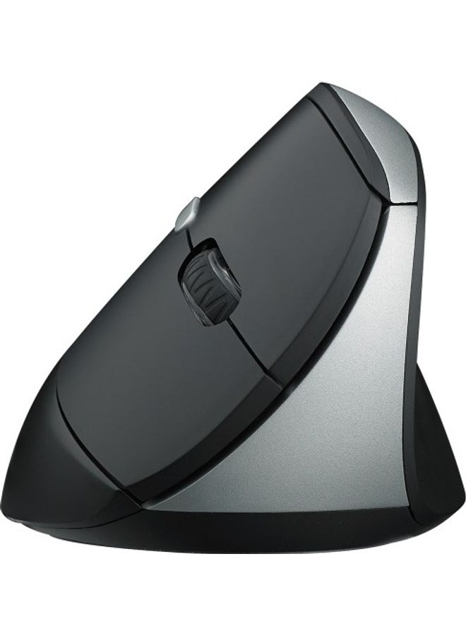 Mouse Ergonomic Design 60° Vertical Angle With 2.4G Wireless Connection And Adjustable 1600 DPI Sensor Sound Silent Click Optional Rapoo Black