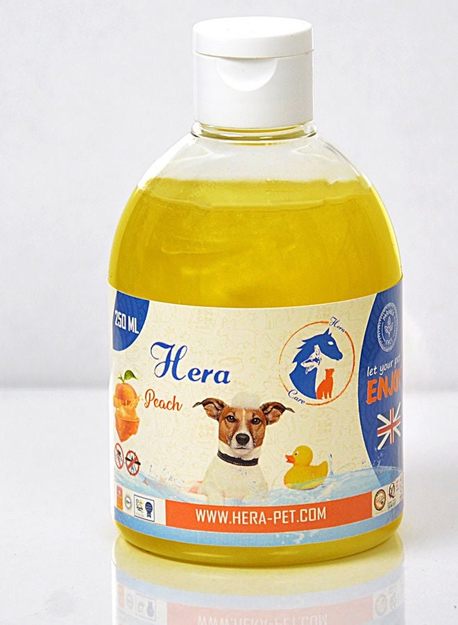 هيرا شامبو القطط والكلاب بنكهة الخوخ - القراد والبراغيث