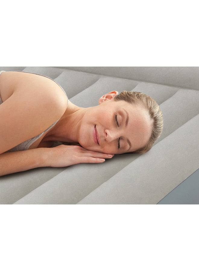 INTEX Dura-Beam Standard Pillow Rest Mid-Rise Air Mattress 30 cm Grey 152x203x30cm  - Image 4
