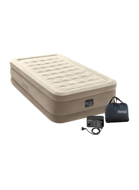 Dura-Beam Deluxe Series Ultra Plush Airbed With Fiber-Technology Beige 191x99x46cm