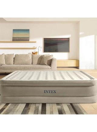 INTEX Dura-Beam Deluxe Series Ultra Plush Airbed With Fiber