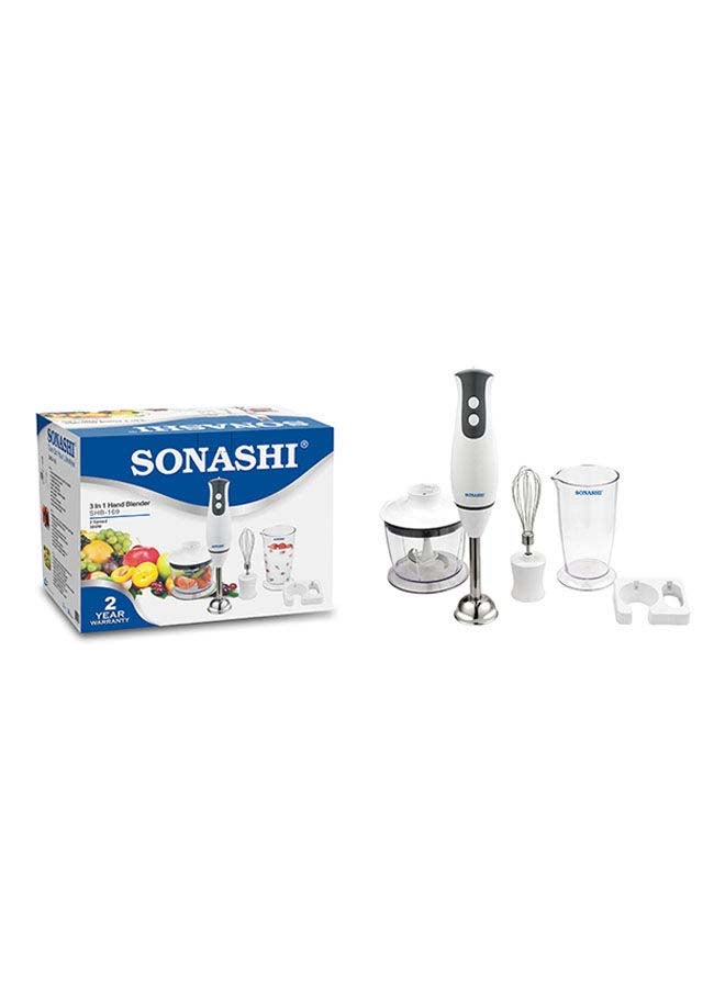 3 in 1 Hand Blender Set 3 SHB-169 White