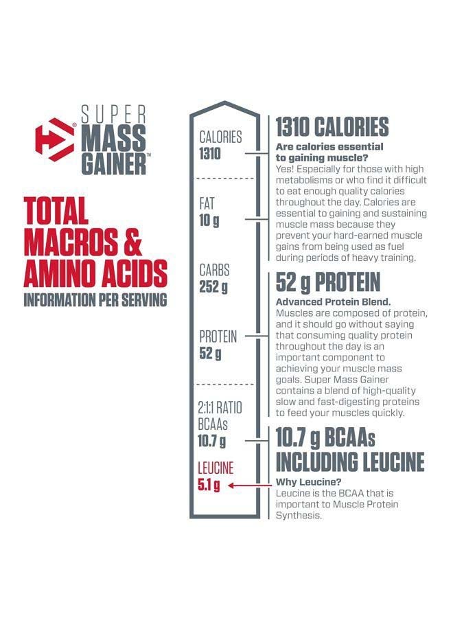 Dymatize - Super Mass Gainer Gourmet Vanilla 6Lb 2.7Kg - Image 1