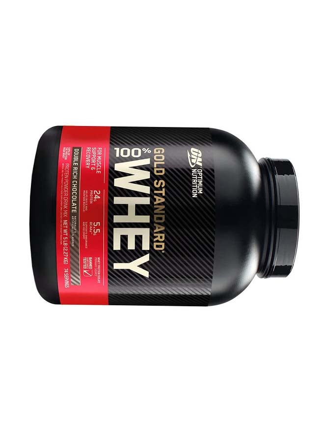 Optimum Nutrition Gold Standard 100 Percent Whey Protein - Double Rich Chocolate - 2.27 Kg - Image 5