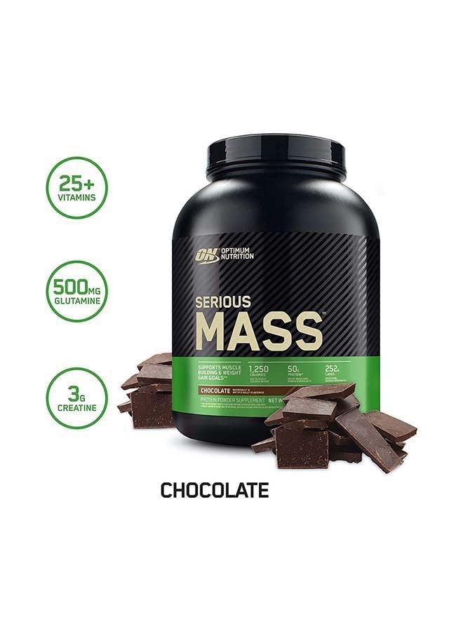 Optimum Nutrition - Serious Mass Weight Gainer Powder 6lb Chocolate - Image 1