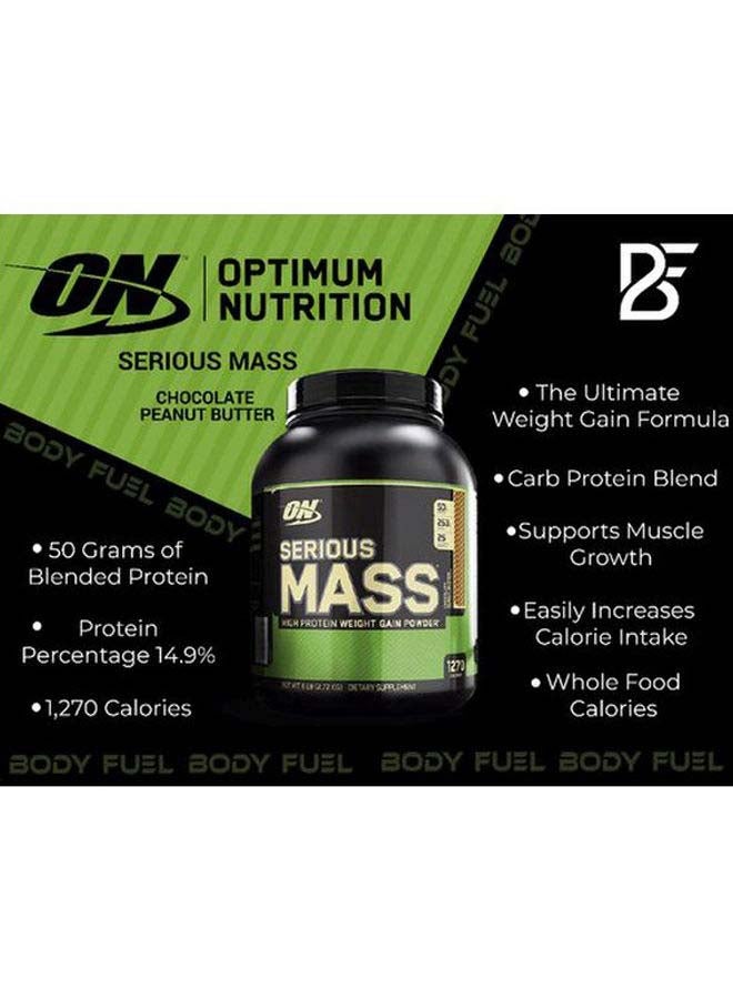 Optimum Nutrition - Serious Mass Weight Gainer Powder 6lb Chocolate - Image 1
