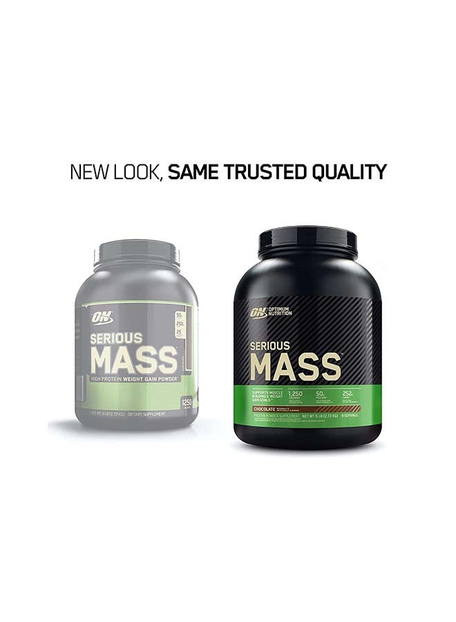 Optimum Nutrition - Serious Mass Weight Gainer Powder 6lb Chocolate - Image 1