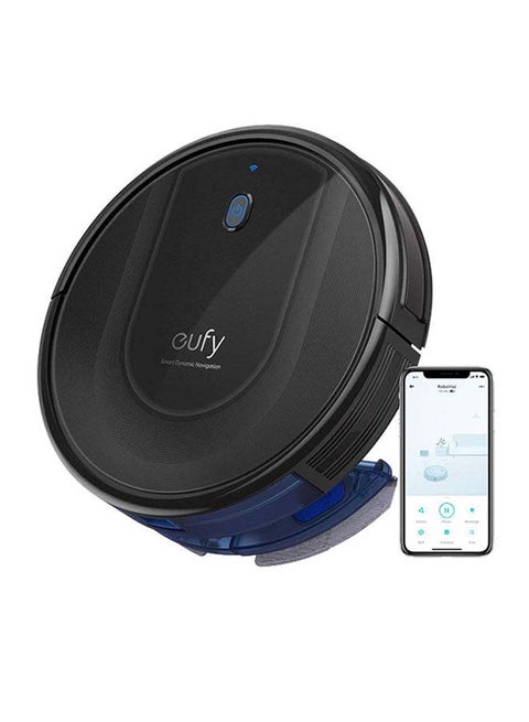 RoboVac G10 Hybrid, Robot Vacuum Cleaner, Smart Dynamic Navigation, 2-in-1 sweep and mop, Wi-Fi, Super-Slim, 2000Pa Strong Suction, Quiet, Self-Charging Robotic Vacuum, For Hard Floors Only 0.45 L 40 W T2150211 Black
