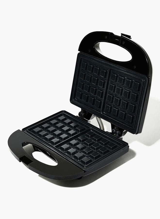 Amal - Electric Waffle Making Machine  750 W For 2 Slice Grill- Black 750.0 W HY-902 Black Black - Image 1