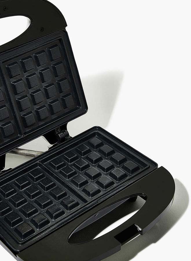 Amal - Electric Waffle Making Machine  750 W For 2 Slice Grill- Black 750.0 W HY-902 Black Black - Image 1