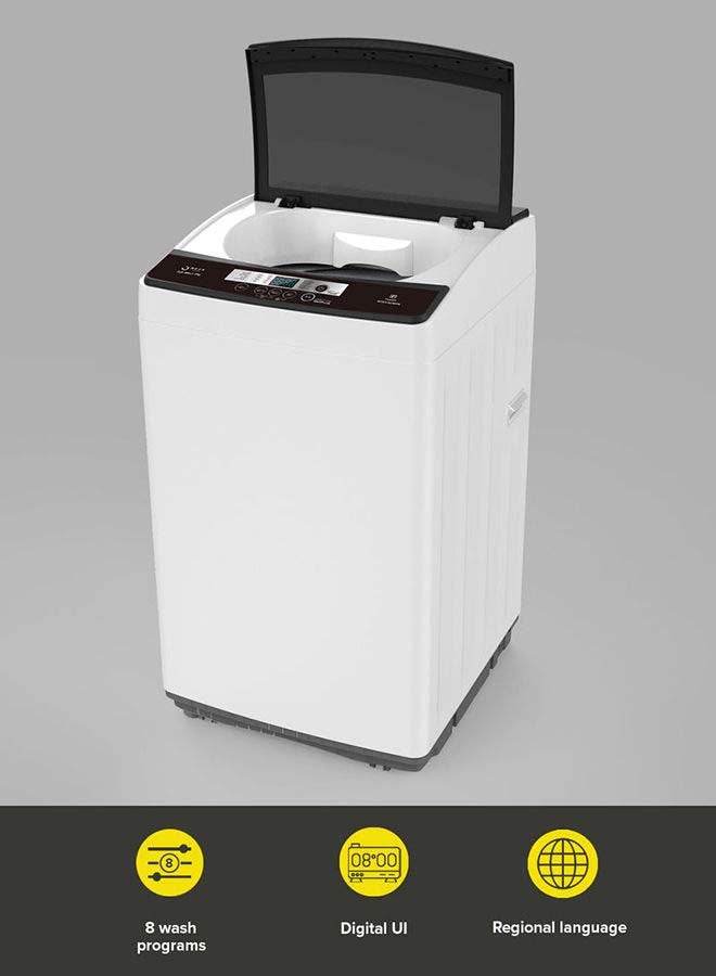 Noon East - 7 kg Washing Machine 7 Kg - Top Loading Fully Automatic- White Washing Mashine With Washing, Rinse And Spinning Function Without Clothes Dryer washing_machine White - Image 1