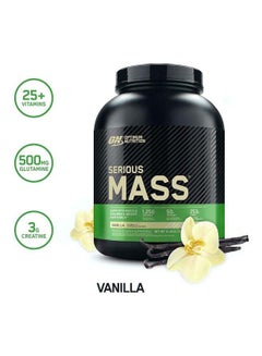 Optimum Nutrition Serious Mass Weight Gainer Powder - Vanilla - 6LB  - Image 2