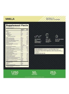 Optimum Nutrition Serious Mass Weight Gainer Powder - Vanilla - 6LB  - Image 3