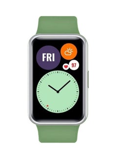 MARGOUN Adjustable Silicone Sport Watch Bands Replacement Wristband Compatible With Huawei Watch Fit 2 Light Green  - Image 3