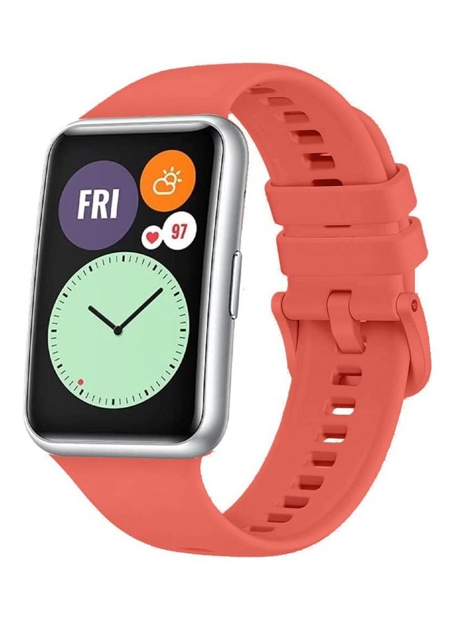 مارجون سوار ساعة رياضي من السيليكون قابل للتعديل، سوار بديل متوافق مع حزام Huawei Watch Fit 2 - Image 1