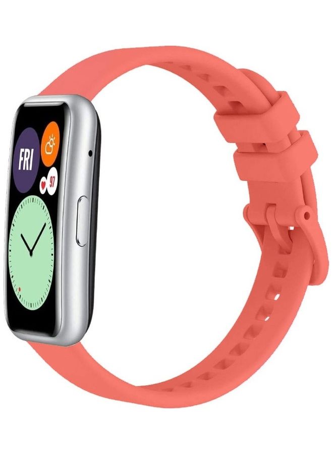 مارجون سوار ساعة رياضي من السيليكون قابل للتعديل، سوار بديل متوافق مع حزام Huawei Watch Fit 2 - Image 4