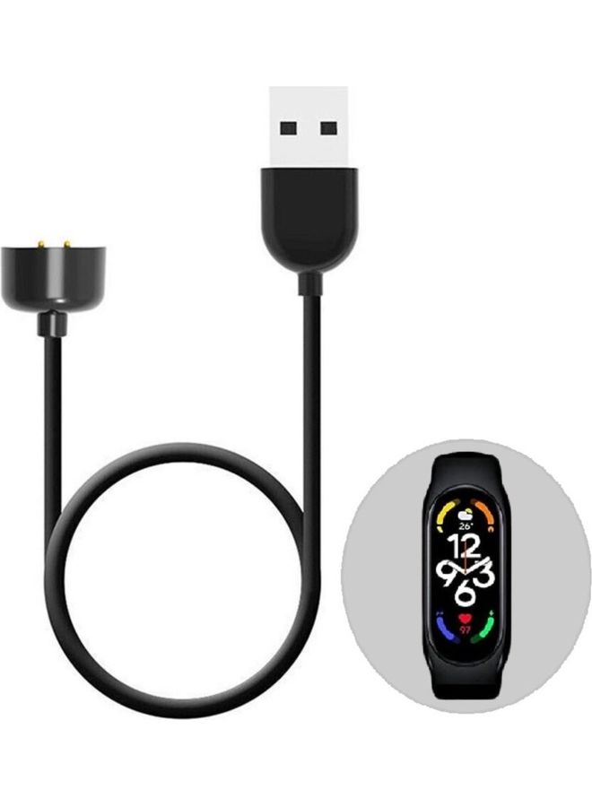 MARGOUN Charging Cable for Xiaomi Mi Band 7 / Mi Band 6 / Mi Band 5 Magnetic USB Fast Charging Cord 50cm Black  - Image 1