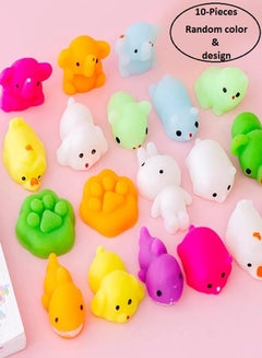 10-Piece Decompression Animal Toy 4x3.4x2.5cm