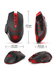REDRAGON M690 Wireless Gaming Mouse with DPI Shifting, 2 Side Buttons, 4800 DPI, Ergonomic Design, 7 Buttons  - Image 2