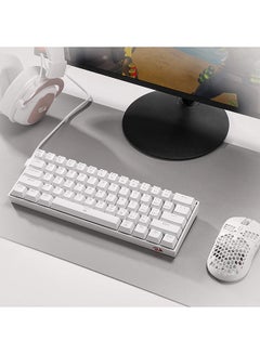 Redragon K630 Dragonborn 60% Wired RGB Gaming Keyboard - Red Switch - 61 Keys Compact Mechanical Keyboard with Linear Red Switch, Pro Driver Support, White - v1666686187/N53336341A_6